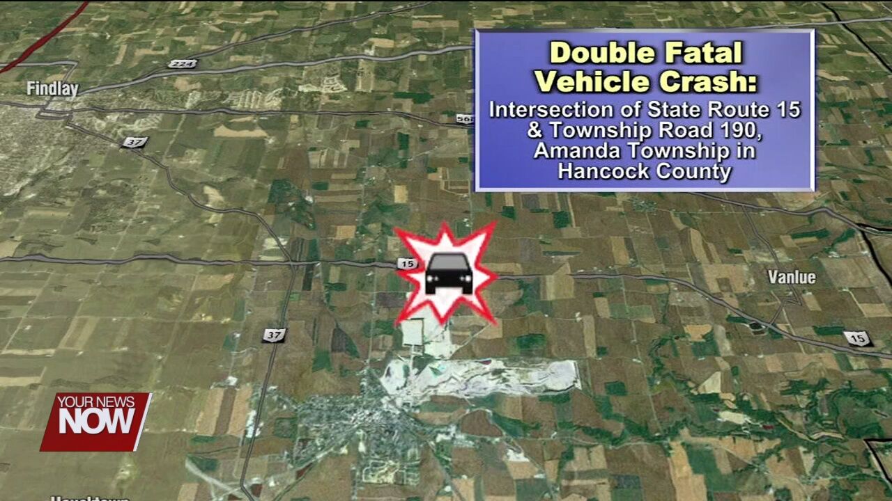 2 people killed in a two vehicle crash in Hancock County Friday night